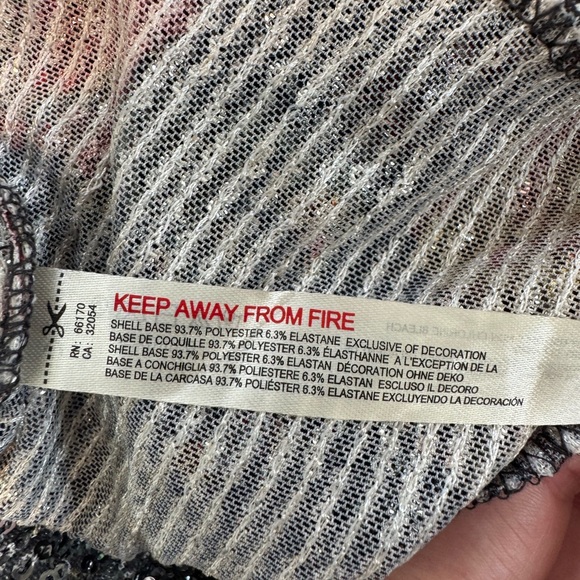 Free People intimately gold rush sequin floral long sleeve top - Picture 6 of 7